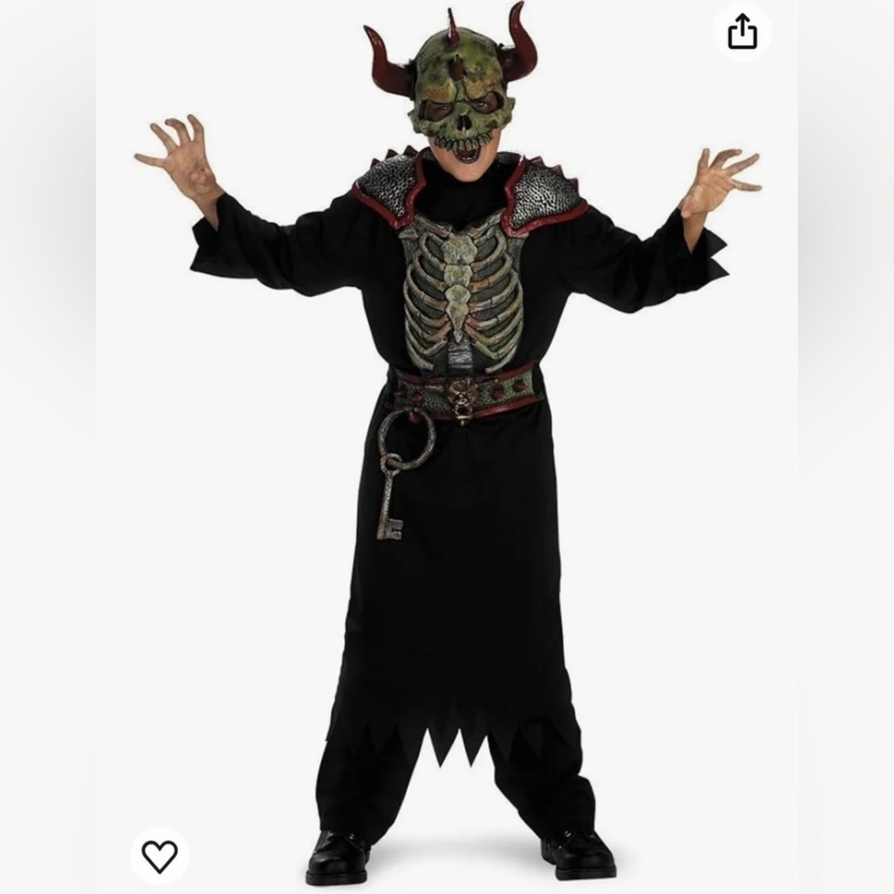 costume Disguise Gate Keeper boys size 7/8 lot of 5 pieces